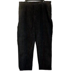 Lands’ End Womens 22W Carbo Brown Corduroy Straight leg Pants